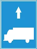 R.412c: Làn đường dành cho xe ô tô tải