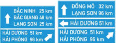 I.414(c,d): Chỉ hướng đường