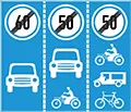 P.127d: Biển hết hạn chế tốc độ tối đa