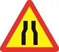 W.203a: Đường bị hẹp cả hai bên